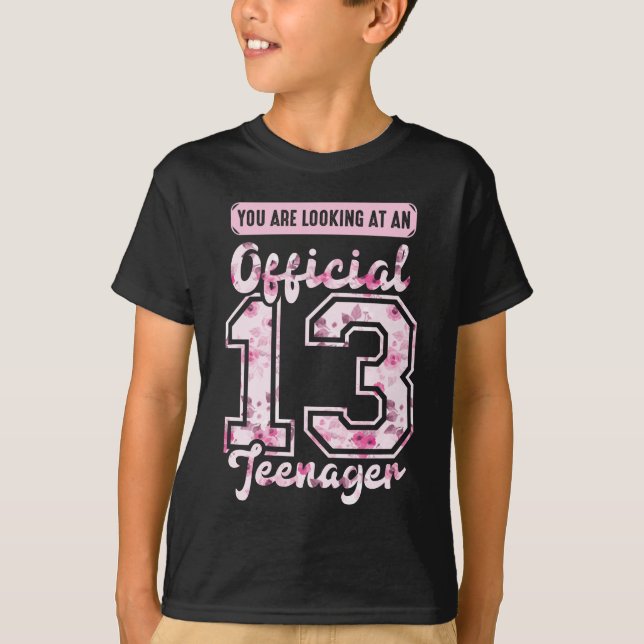 Officiell 13 Tonåring 13 år gammal T Shirt (Framsida)