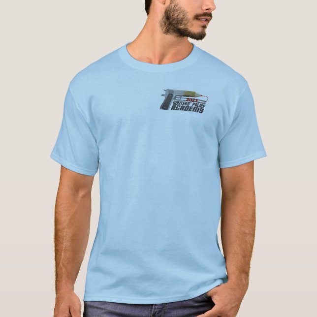 Officiell 2023 Författares polisakademi T-Shirt (Framsida)