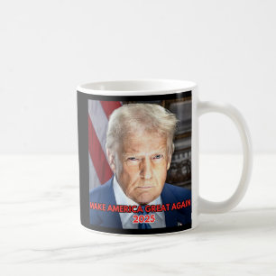 Officiell 2025 Invigningen Porträtt av president D Kaffemugg