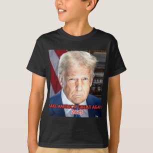 Officiell 2025 Invigningen Porträtt av president D T Shirt