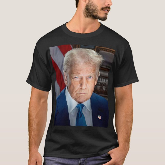 OFFICIELL 2025 PRESIDENTIAL PORTRÄTT DONALD J TRUM T SHIRT (Framsida)