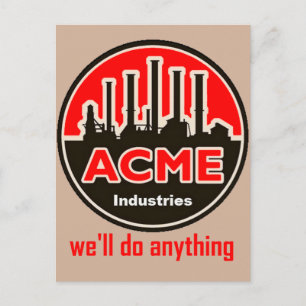officiell acme industries vykort