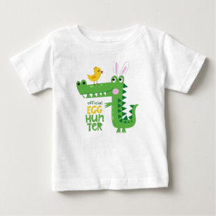 Officiell Äggjägare Söt dinosaurie Baby T-Shirt