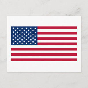 Officiell American Flagga Vykort