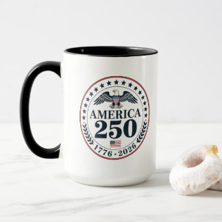 Officiell amerikansk 250-årsjubileumsminnesmärke mugg