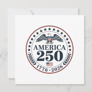 Officiell amerikansk 250-årsjubileumssigill inbjudningar