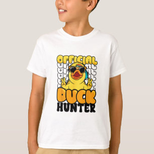 Officiell Anka Jägare Rolig Gummi Anka Jakt C T Shirt