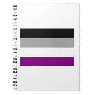 OFFICIELL ASEXUAL PRIDE FLAGGA ANTECKNINGSBOK