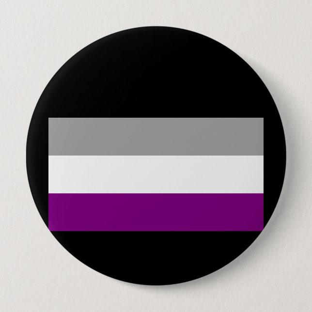 OFFICIELL ASEXUAL PRIDE FLAGGA KNAPP (Framsida)