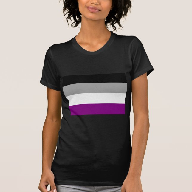 OFFICIELL ASEXUAL PRIDEFLAGGA T-SHIRT (Framsida)