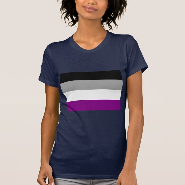 OFFICIELL ASEXUAL PRIDEFLAGGA T SHIRT (Framsida)
