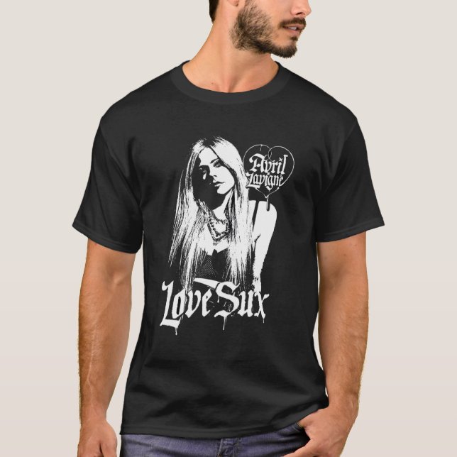 Officiell Avril Lavigne Kärlek Sux T Shirt (Framsida)