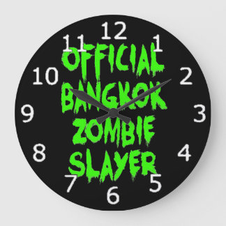 Officiell Bangkok Zombie Sayer Stor Klocka
