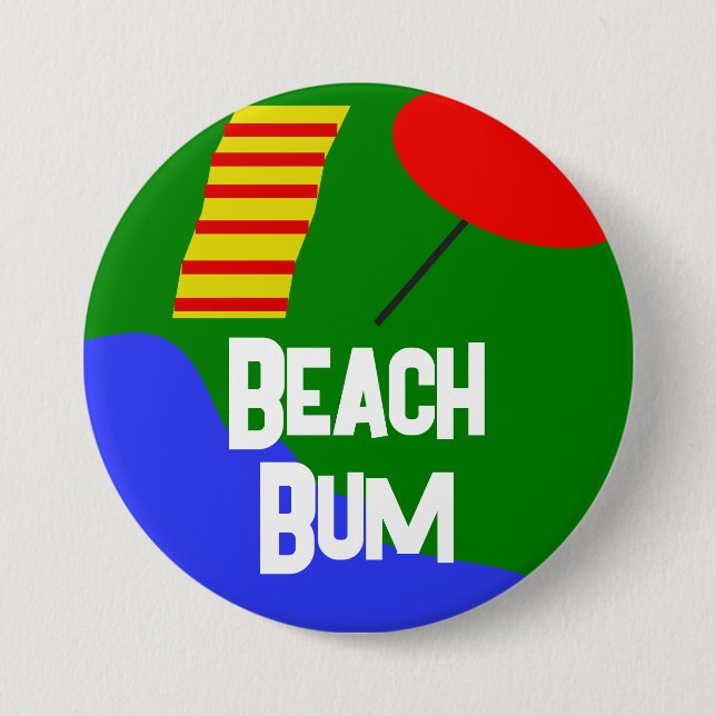 Officiell "Beach Bum"-knapp Knapp (Framsida)