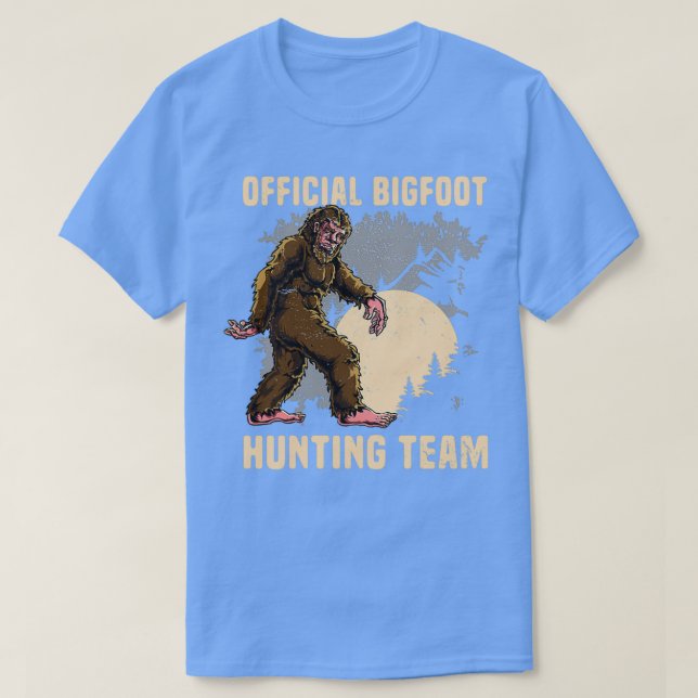 Officiell Bigfoot Hunting Team Bigfoot Art Gift Sa T Shirt (Design framsida)