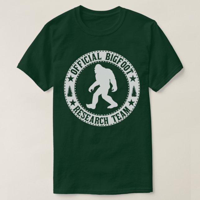 Officiell Bigfoot Research Team Bigfoot Sasquatch T Shirt (Design framsida)