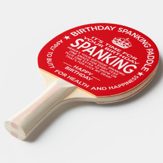 Officiell Birthday Spankning Paddle Pingisracket