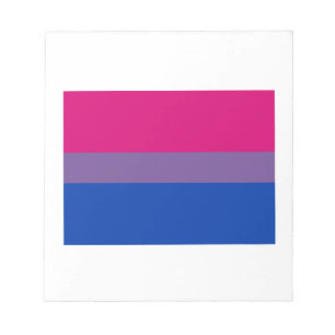 OFFICIELL BISEXUAL PRIDE FLAGGA ANTECKNINGSBLOCK