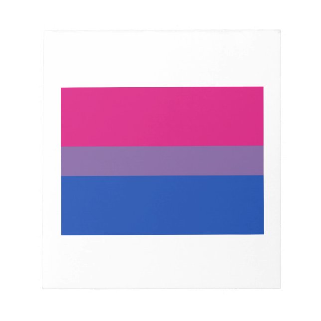 OFFICIELL BISEXUAL PRIDE FLAGGA ANTECKNINGSBLOCK (Framsida)