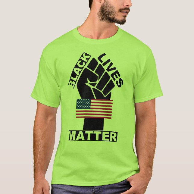 Officiell Black Lives Matter USA flagga samling 2 T Shirt (Framsida)