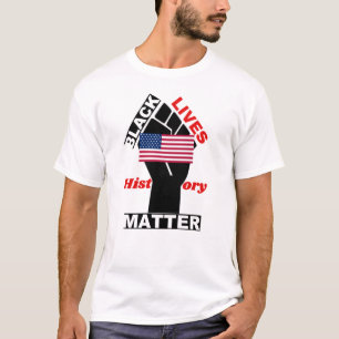 Officiell Black Lives Matter USA flagga samling 4 T Shirt