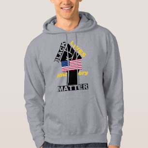 Officiell Black Lives Matter USA flagga samling 5 Hoodie