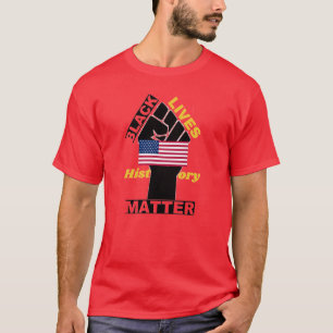 Officiell Black Lives Matter USA flagga samling 5 T Shirt