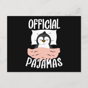 Officiell blöjor Sleepshirt Penguin Pajamas Vykort
