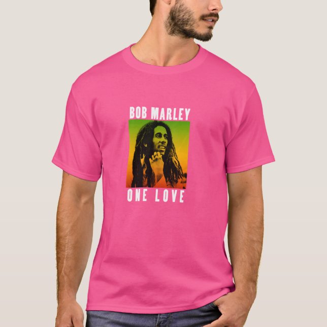 Officiell Bob Marley One Kärlek Gradient T Shirt (Framsida)