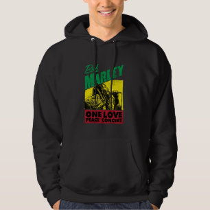 Officiell Bob Marley One Kärlek Peace Consert Hoodie