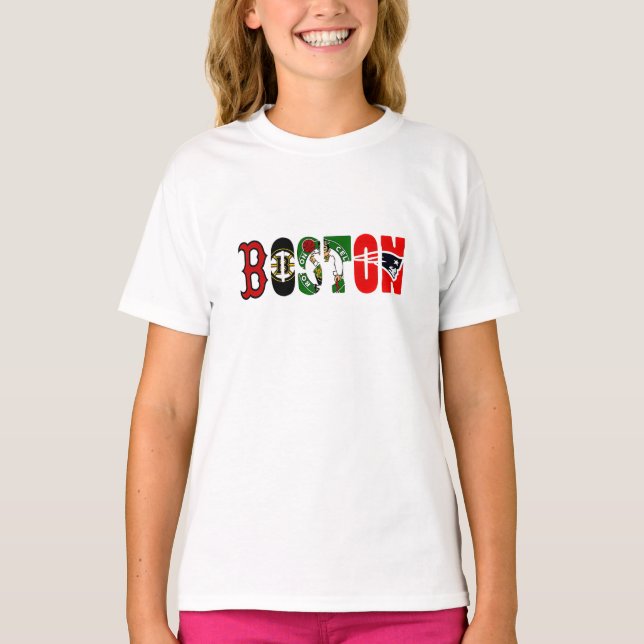 Officiell Boston Sportlag T-Shirt (Framsida)
