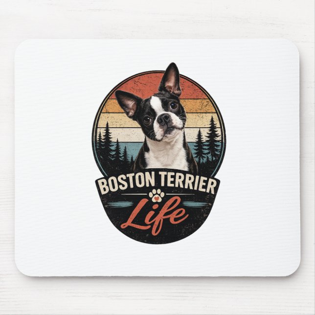 Officiell Boston Terrier Life-logotyp Musmatta (Framsidan)