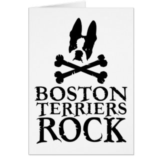 Officiell Boston Terrierssten Merch Hälsningskort