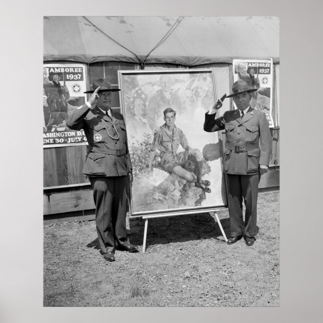Officiell Boy Scout Poster, 1937 Poster (Framsidan)
