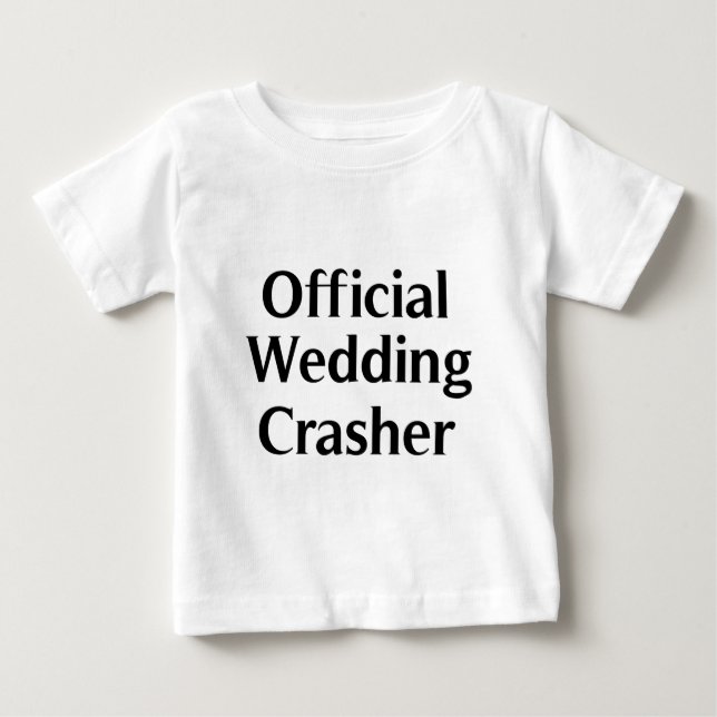Officiell Bröllop Crasher 1 T Shirt (Framsida)