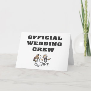 Officiell bröllopbesättning kort