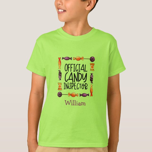 Officiell Candy Inspection Halloween T Shirt (Framsida)