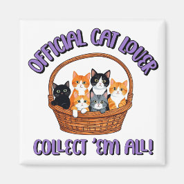 Officiell Cat Lover - Samla in Em All Magnet