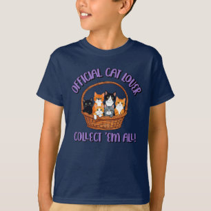 Officiell Cat Lover - Samla in Em All T Shirt