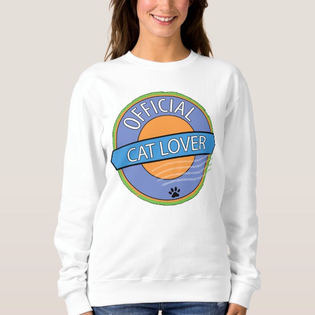 Officiell Cat Lover T Shirt (Framsida)