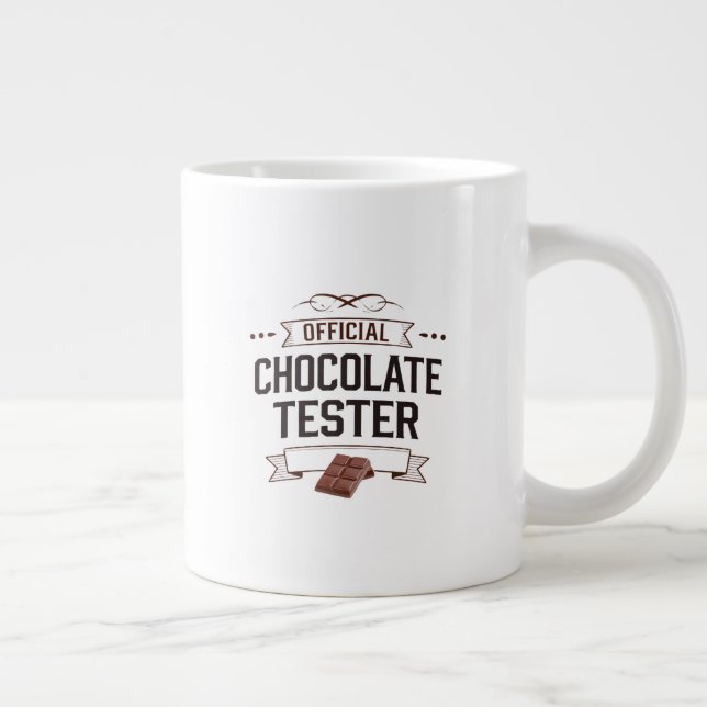 "Officiell Chocolate Tester Gifts" Jumbo Mugg (Höger)