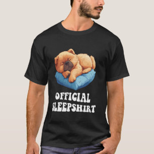 Officiell Chow Chow Sömnshirt Söt Hundälskare Sömn T Shirt