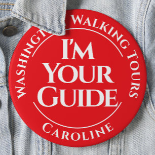 Officiell City Tour Guide - Badge-knapp Knapp