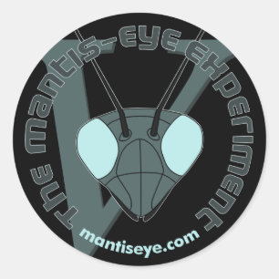 Officiell Classic Mantis-Öga Experiment Stickers Runt Klistermärke