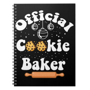 Officiell Cookie Baker Cookie Älskare jul Anteckningsbok