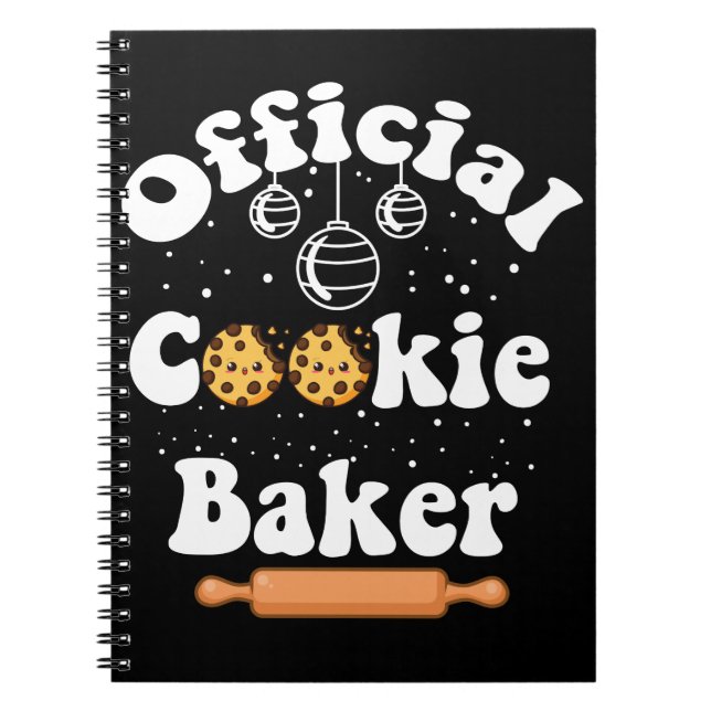 Officiell Cookie Baker Cookie Älskare jul Anteckningsbok (Framsidan)