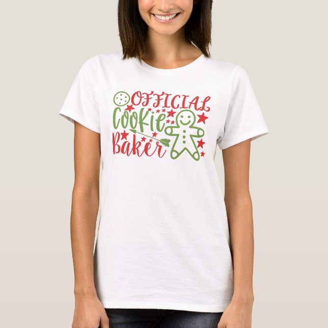Officiell Cookie Baker-julen Kvinnor i T-Shirt (Framsida)