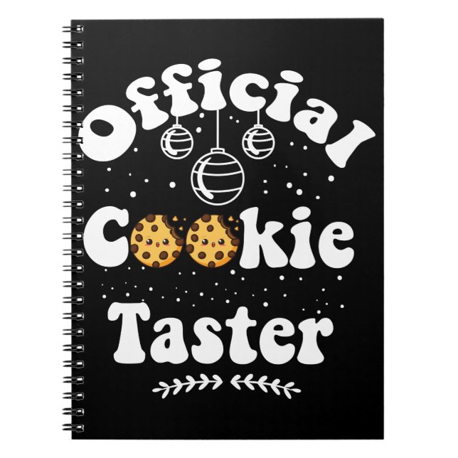 Officiell Cookie Smakare Cookie Älskare Jul Anteckningsbok (Framsidan)