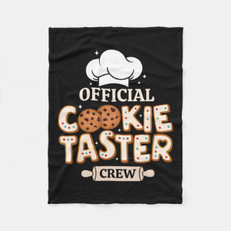 Officiell Cookie Taster Crew Funny Baking Team Fam Fleecefilt