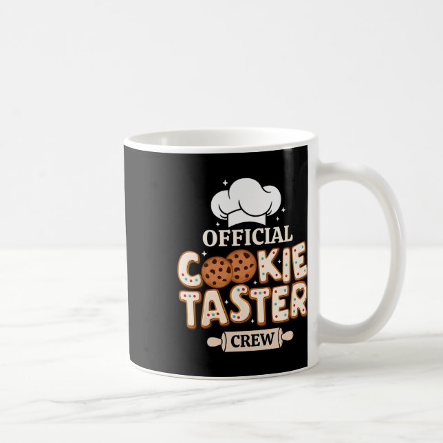 Officiell Cookie Taster Crew Funny Baking Team Fam Kaffemugg (Höger)